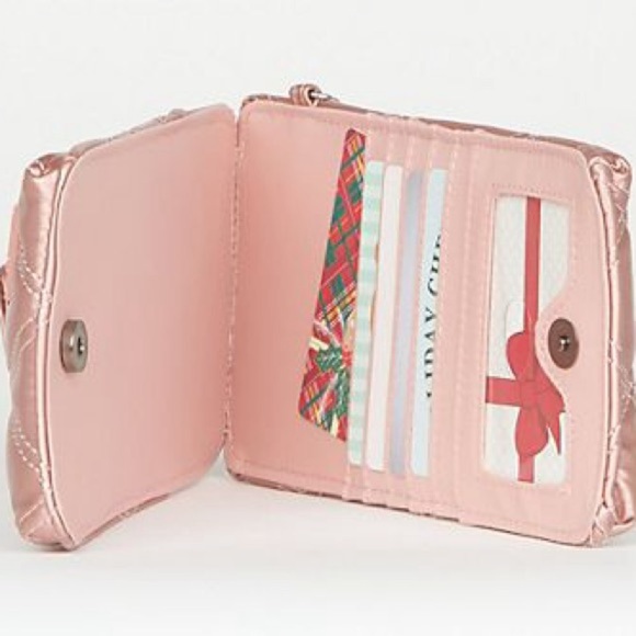 IHKWIP Ring Ring Cellphone crossbody RFID wallet bag purse NWT metallic neutral - Picture 6 of 8